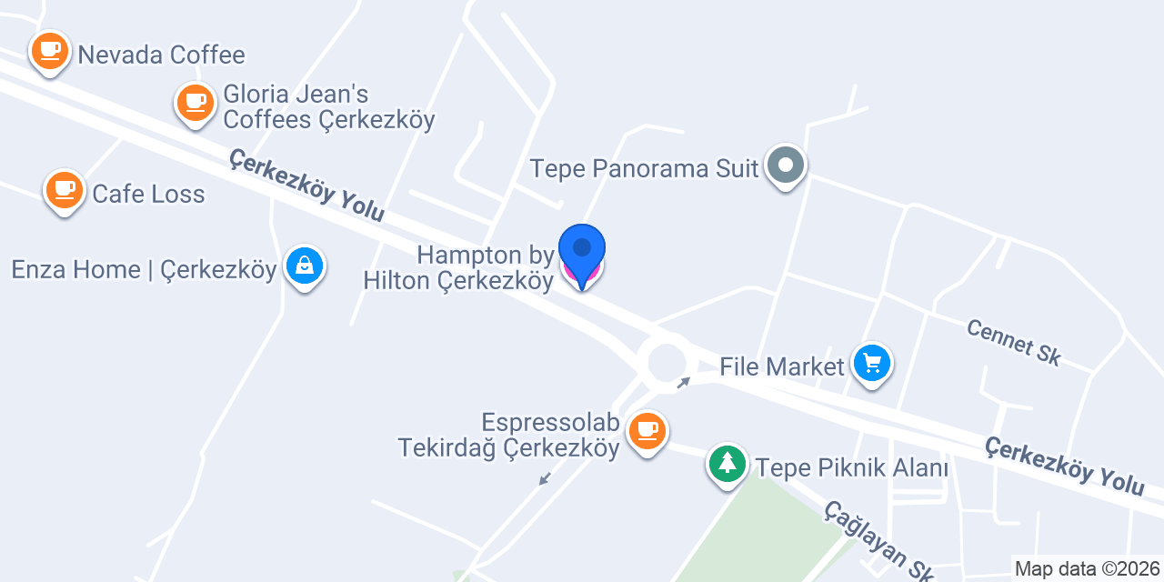 Hampton by Hilton Çerkezköy konumu