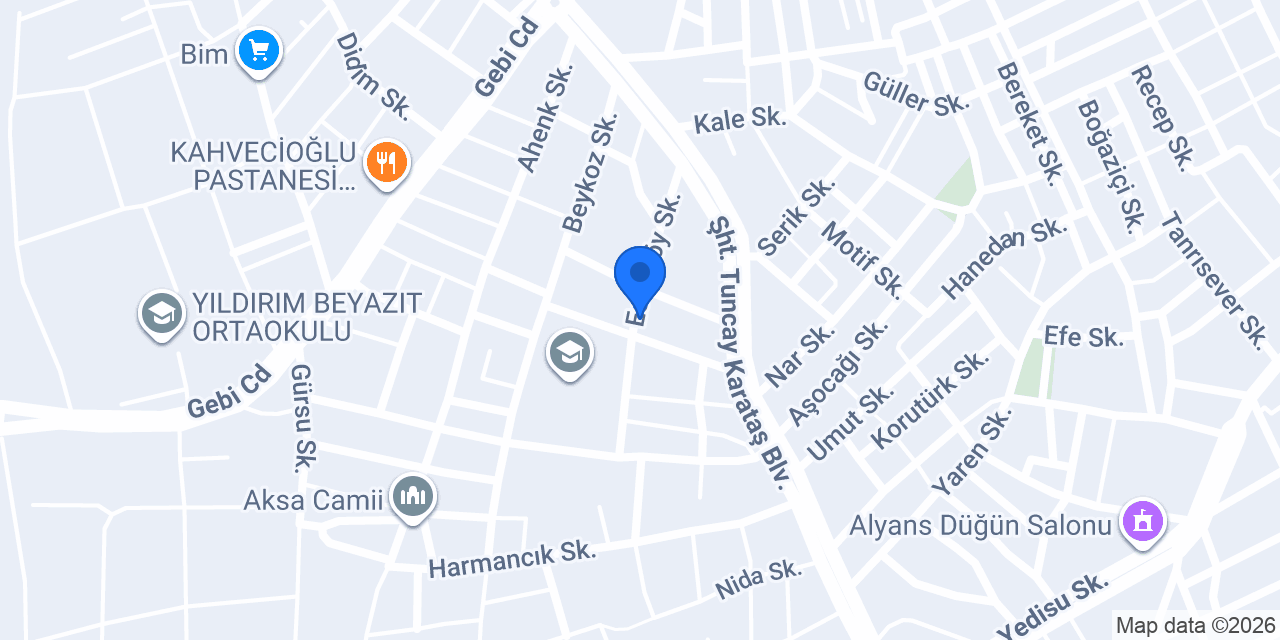 Zümrüt Kumaş konumu
