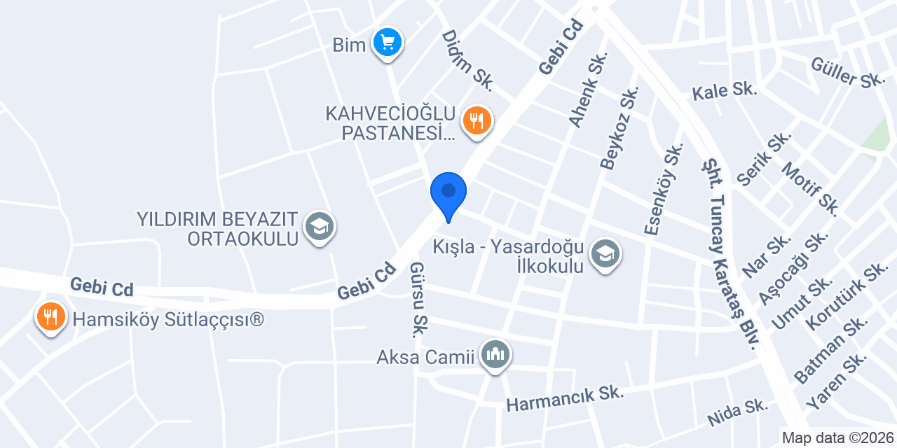 Şen kasap konumu