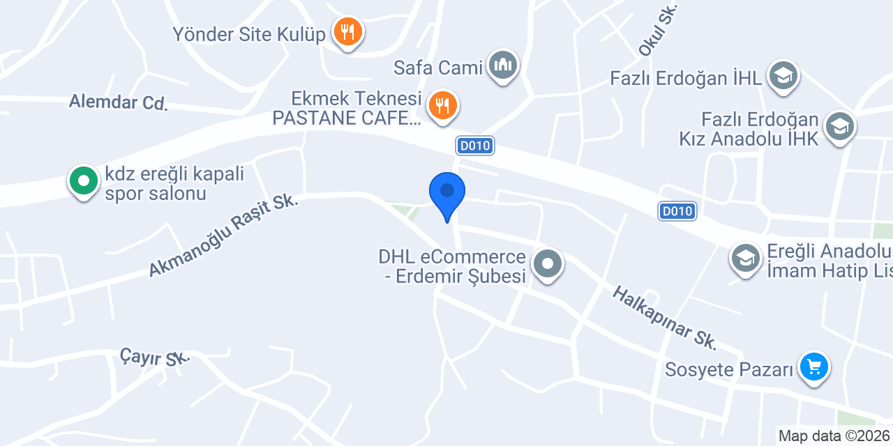 Şeker Cafe konumu