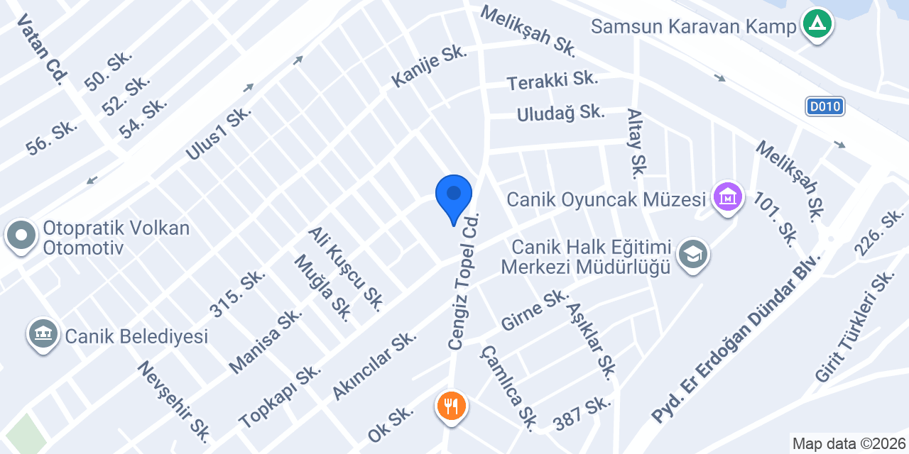 Sevtat Unlu Gida konumu