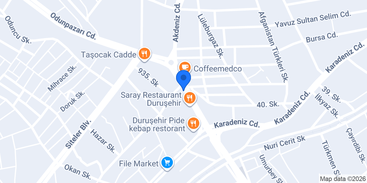 Maydonoz Döner - Samsun Duruşehir konumu