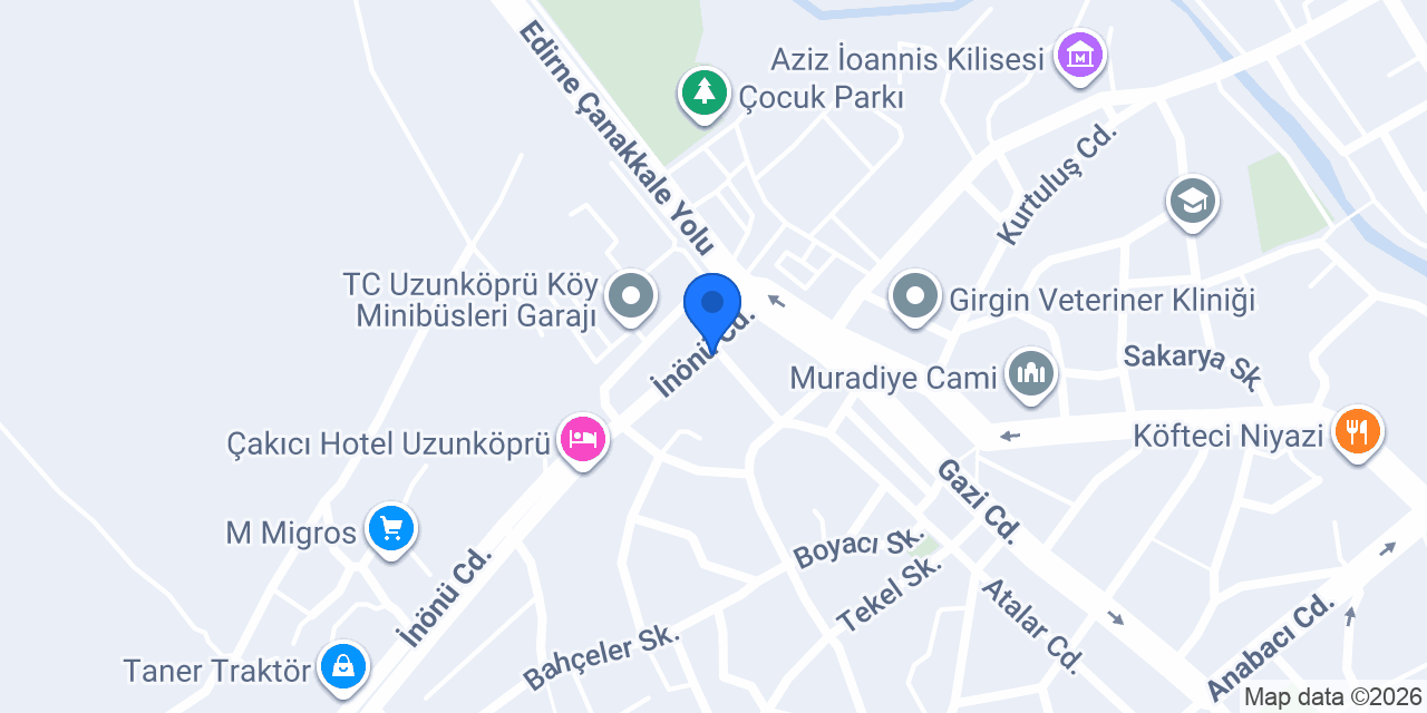 Ataç Veteriner Kliniği konumu