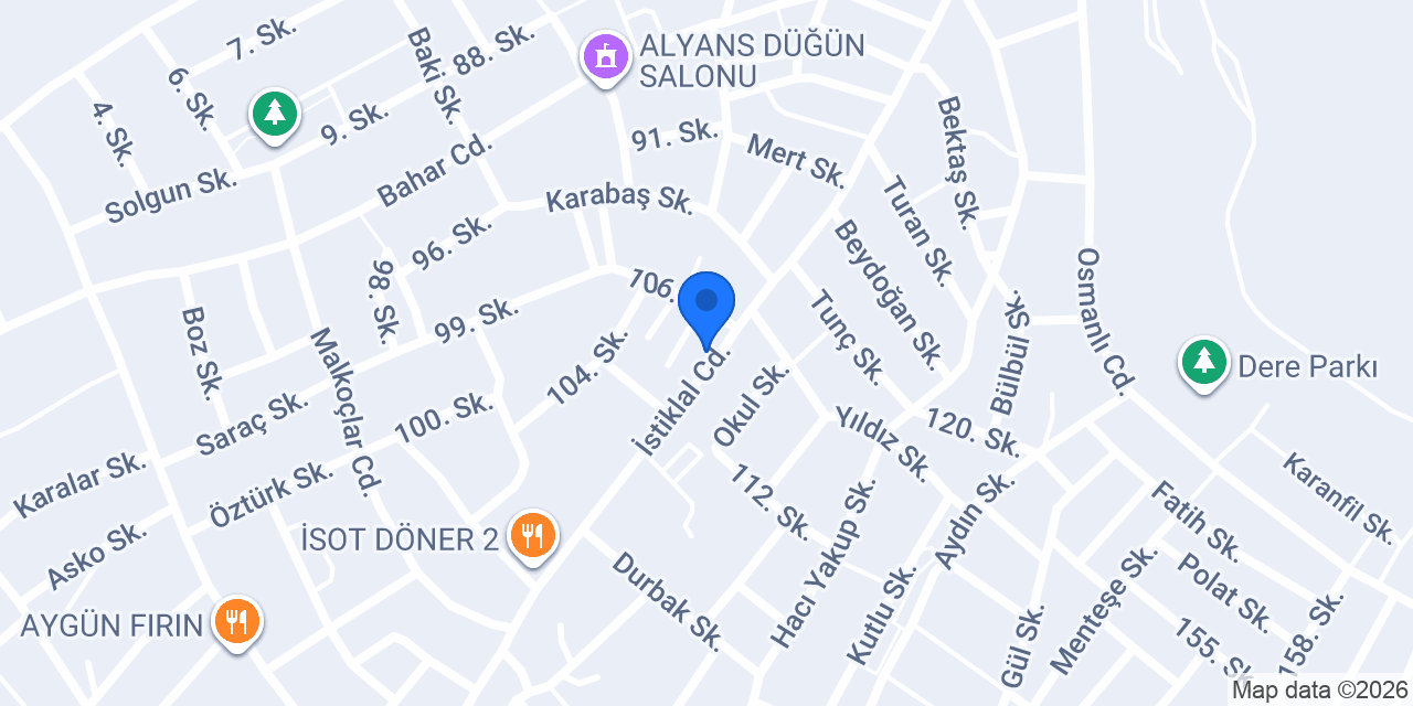 Albaylar mobilya konumu