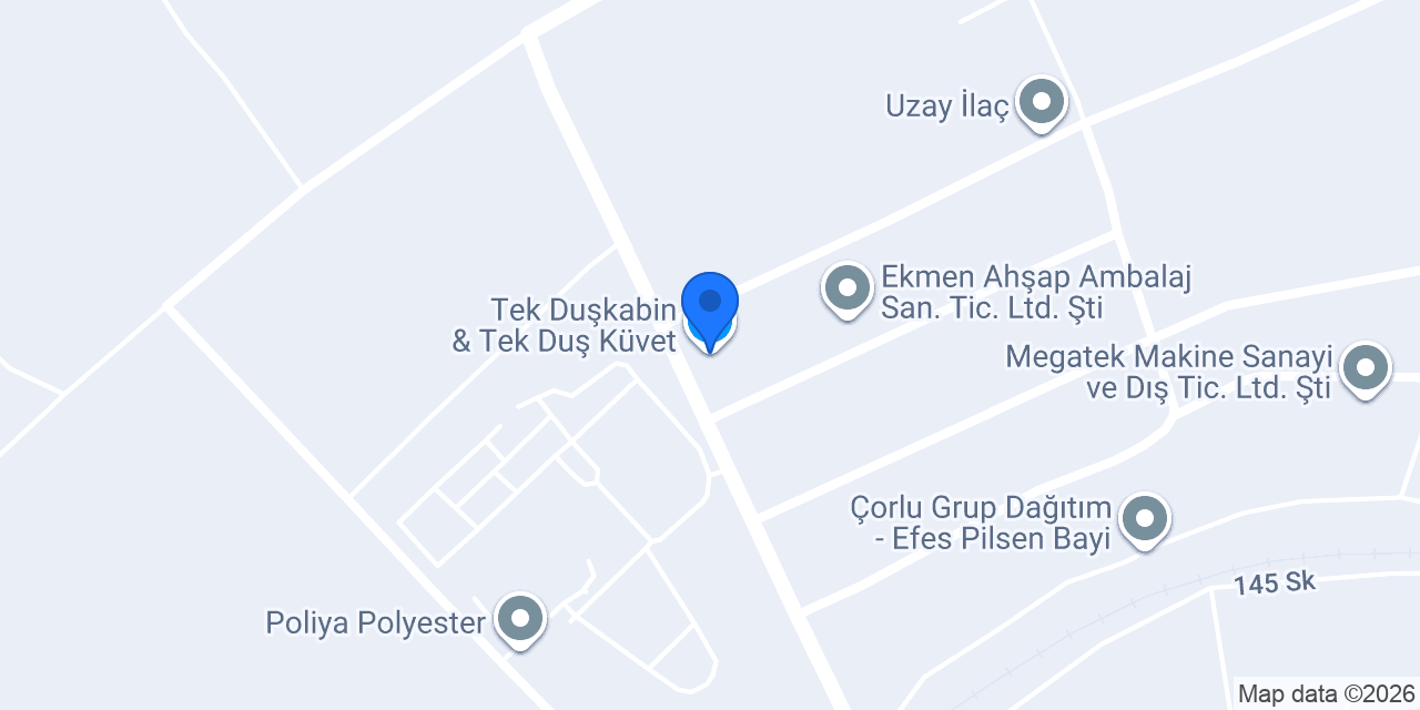 Tek Duşkabin & Tek Duş Küvet konumu