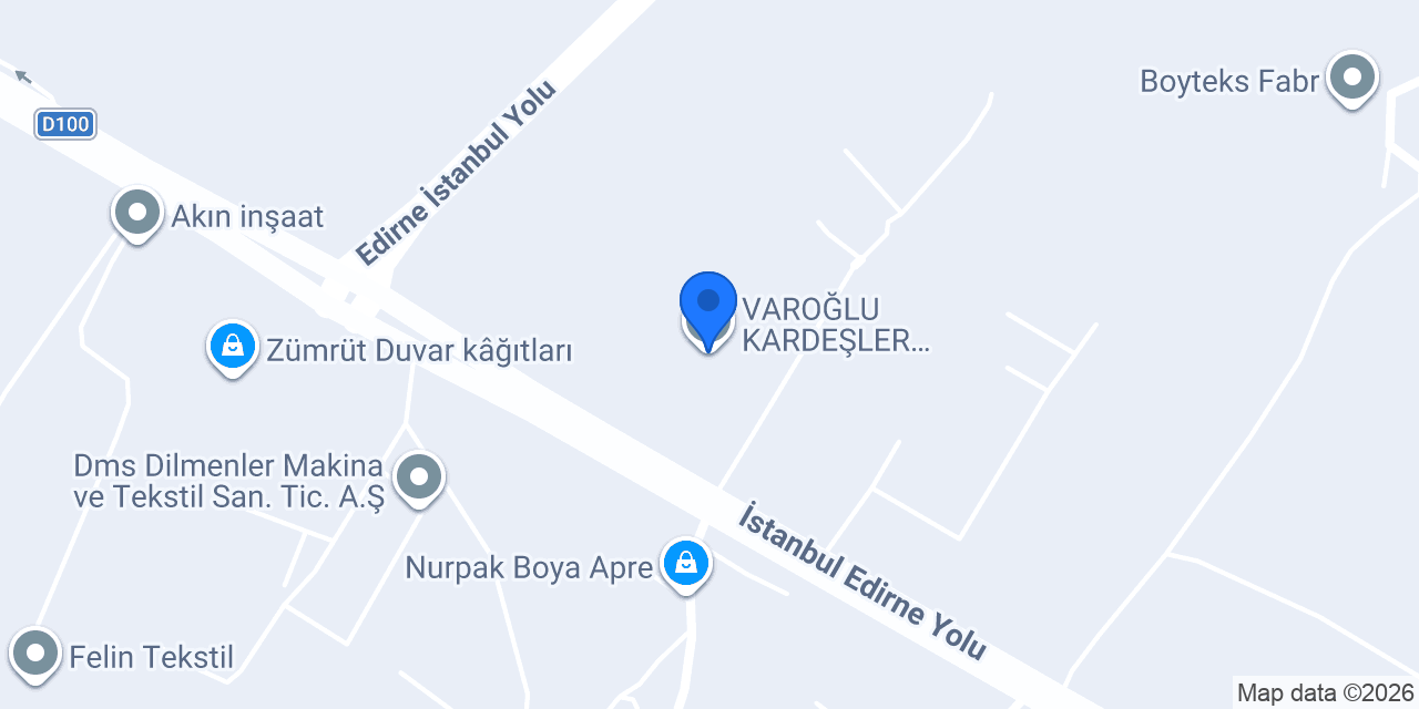 VAROĞLU KARDEŞLER TEKSTİL ÖRME VE BOYAHANE konumu