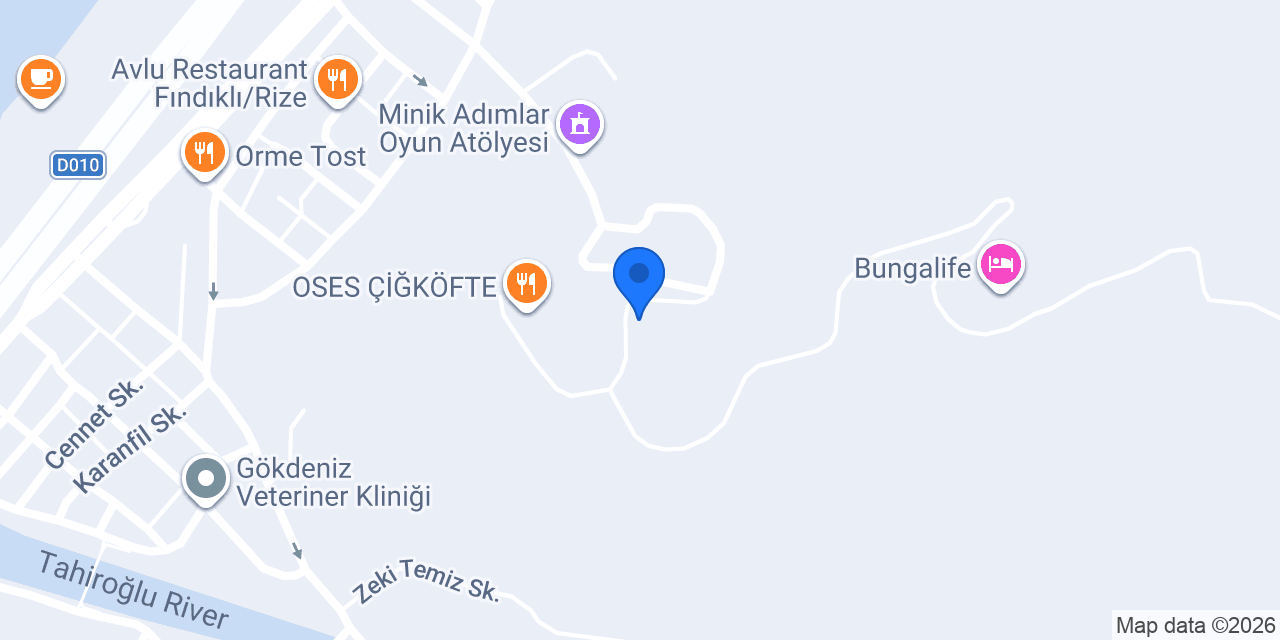 Fındıklı Mars Otel konumu