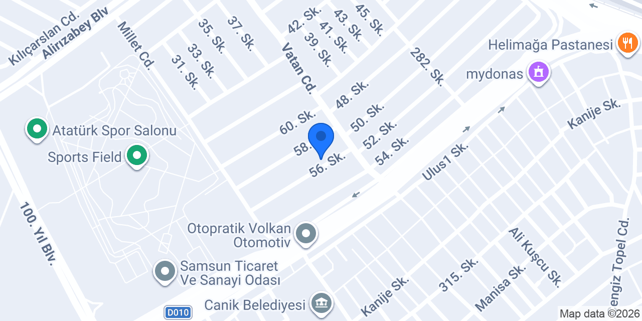 Kurumahmutoğlu Otomotiv konumu
