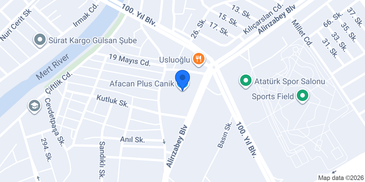 Afacan Plus Canik konumu