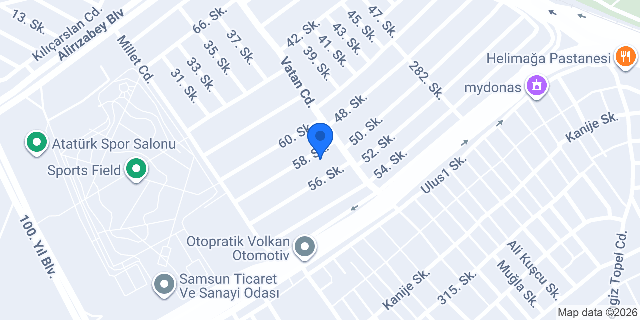 Kamil Kuzgun Boya Sanayi konumu
