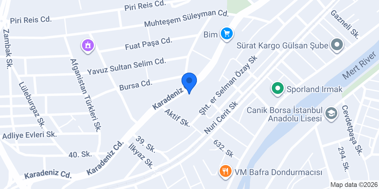 Sarı Sürücü Kursu konumu