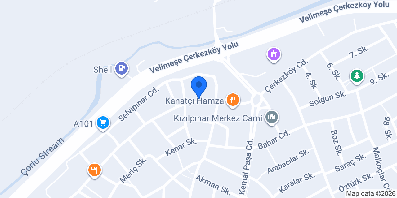 Çiçek Mobilya konumu