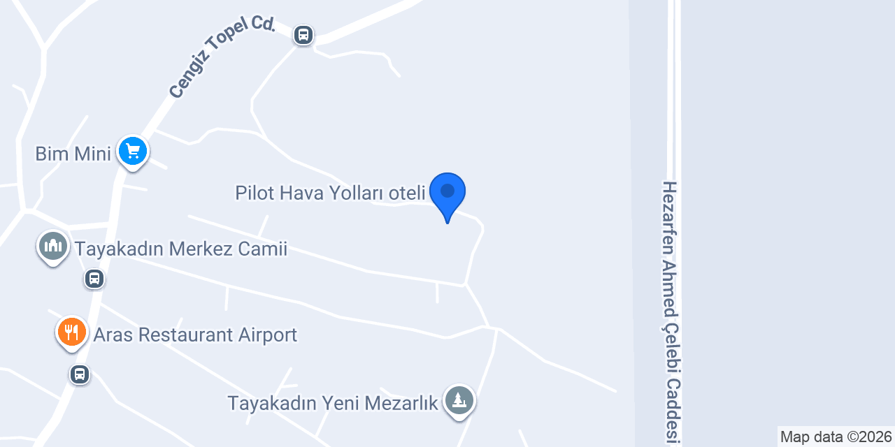 Pilot Hava Yolları oteli konumu