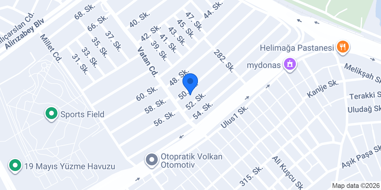 Ustaoğlu Egzoz Chıp Tunıng konumu