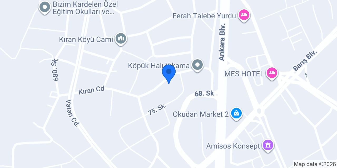 Hanedan Yapı Market Ana Depo konumu