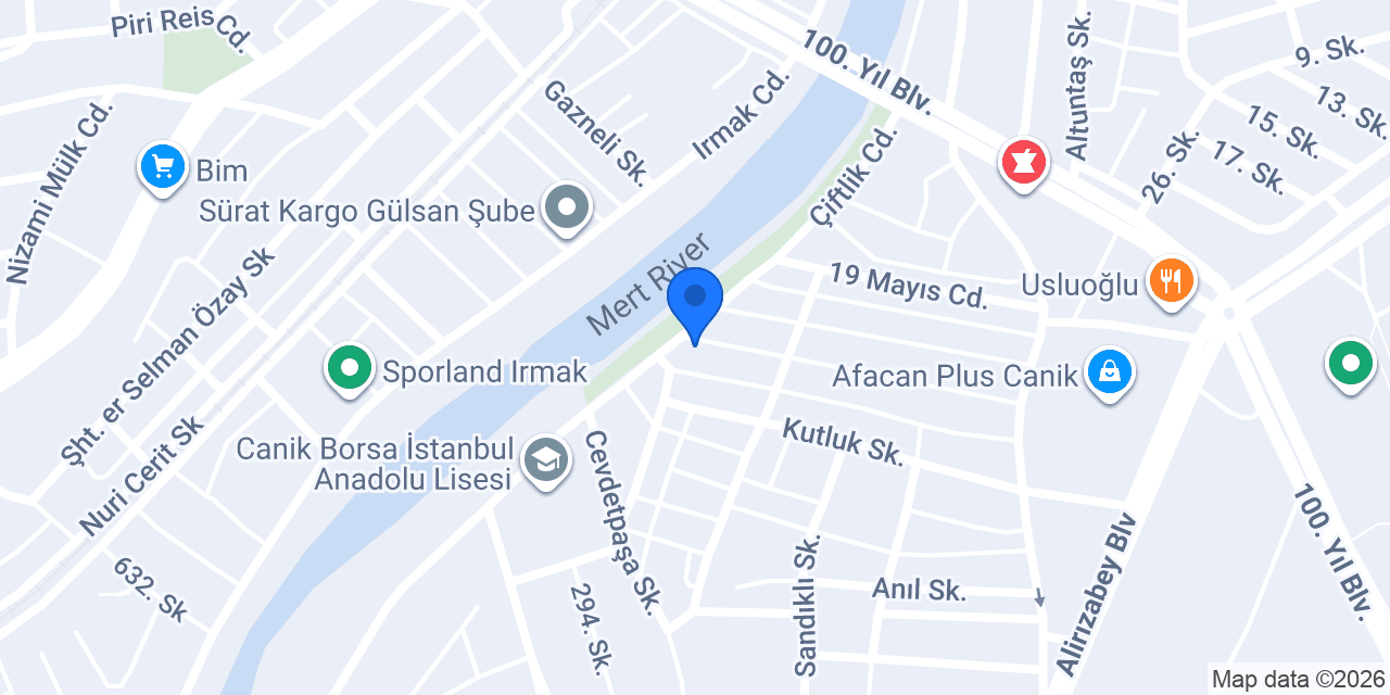 Mert Mobilya - Samsun konumu