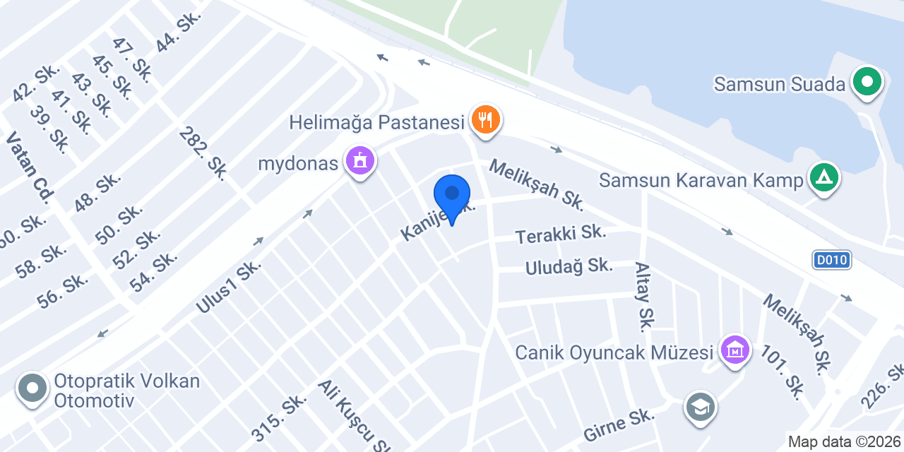 Samsun Operatörlük ve İş Makinaları Kursu konumu