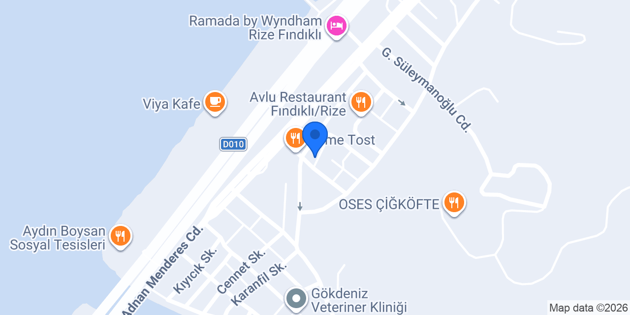 Diş Hekimi Cihan Kağanoğlu konumu