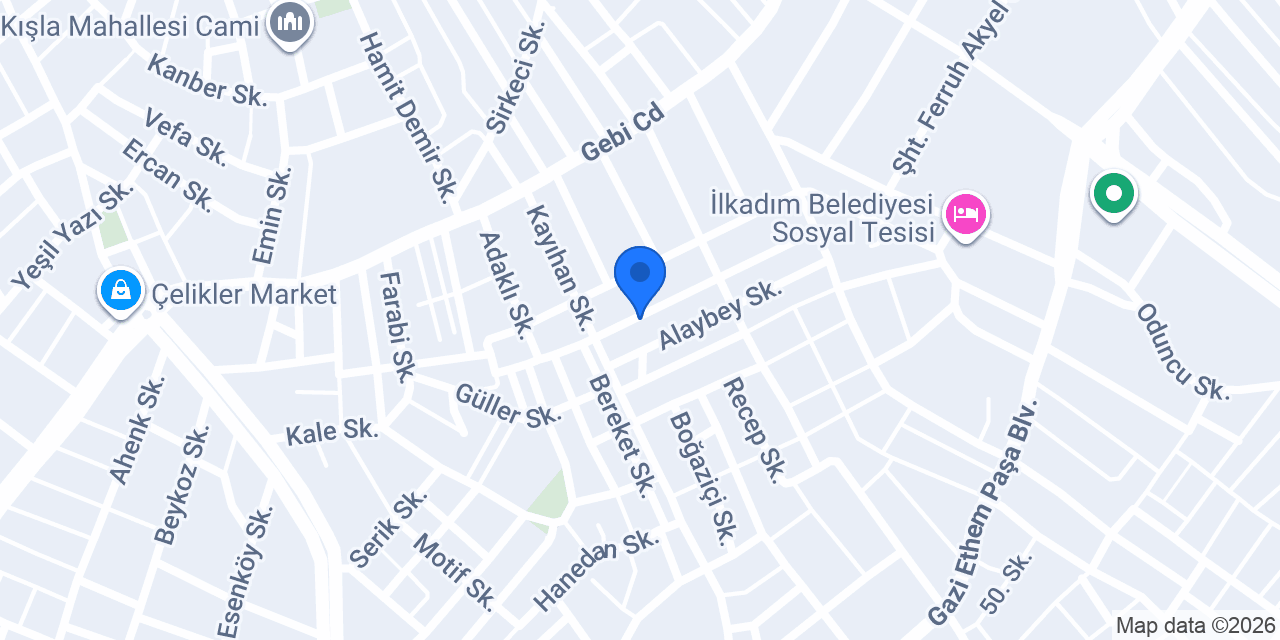 Yaşardoğu ekmek fırını konumu