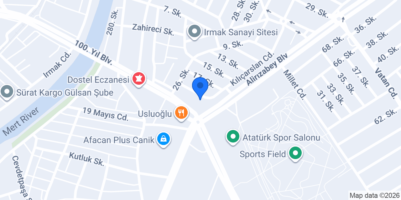 Yüksek Mobilya Samsun konumu