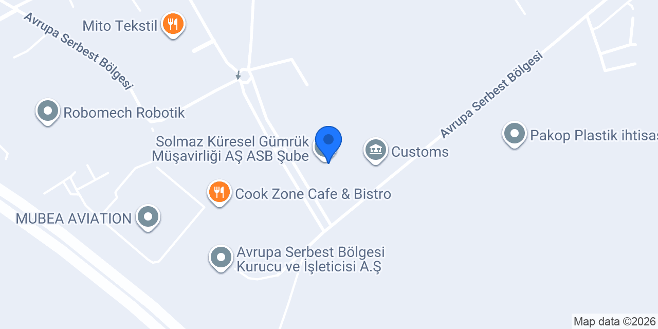 Barsan Global Logistics European Free Zone konumu