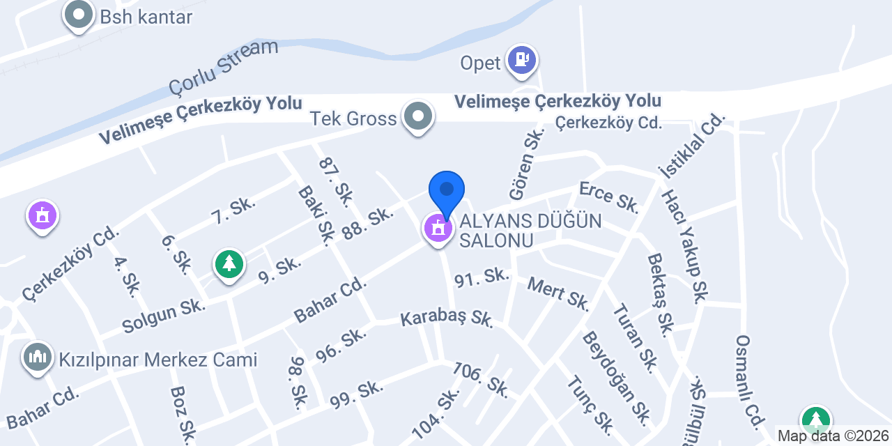 Özcanlar taksi konumu