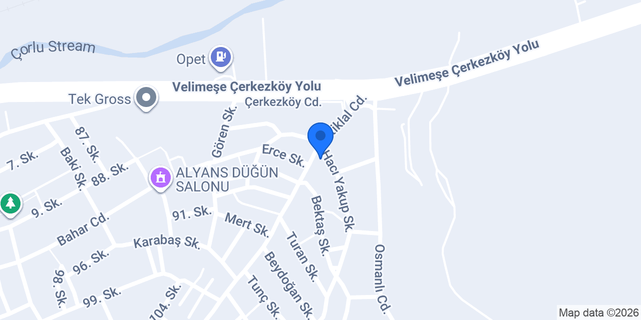 ÖZMAK RULMAN VE HIRDEVAT konumu