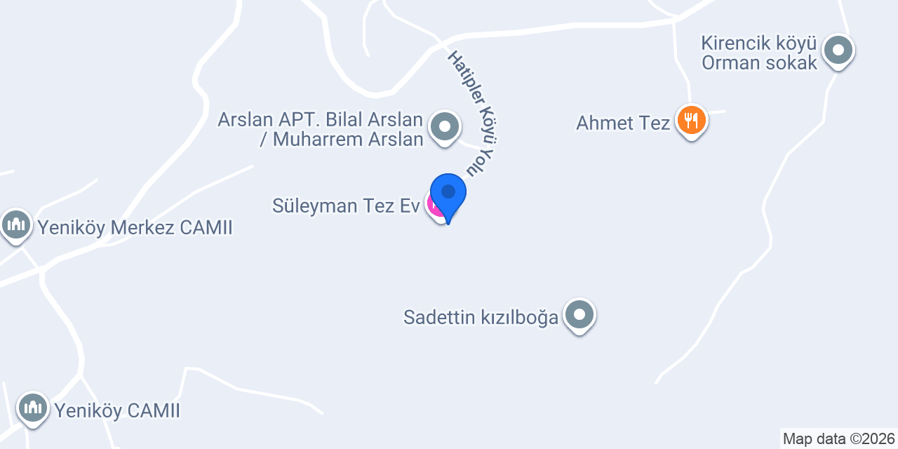 Süleyman Tez Ev konumu