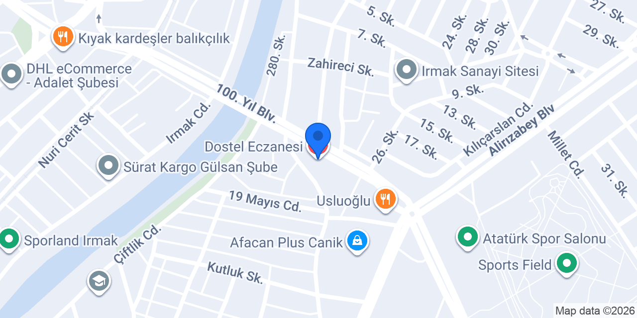 Dostel Eczanesi konumu