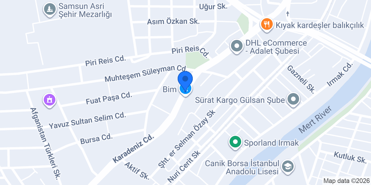 Ekici Mobilya konumu