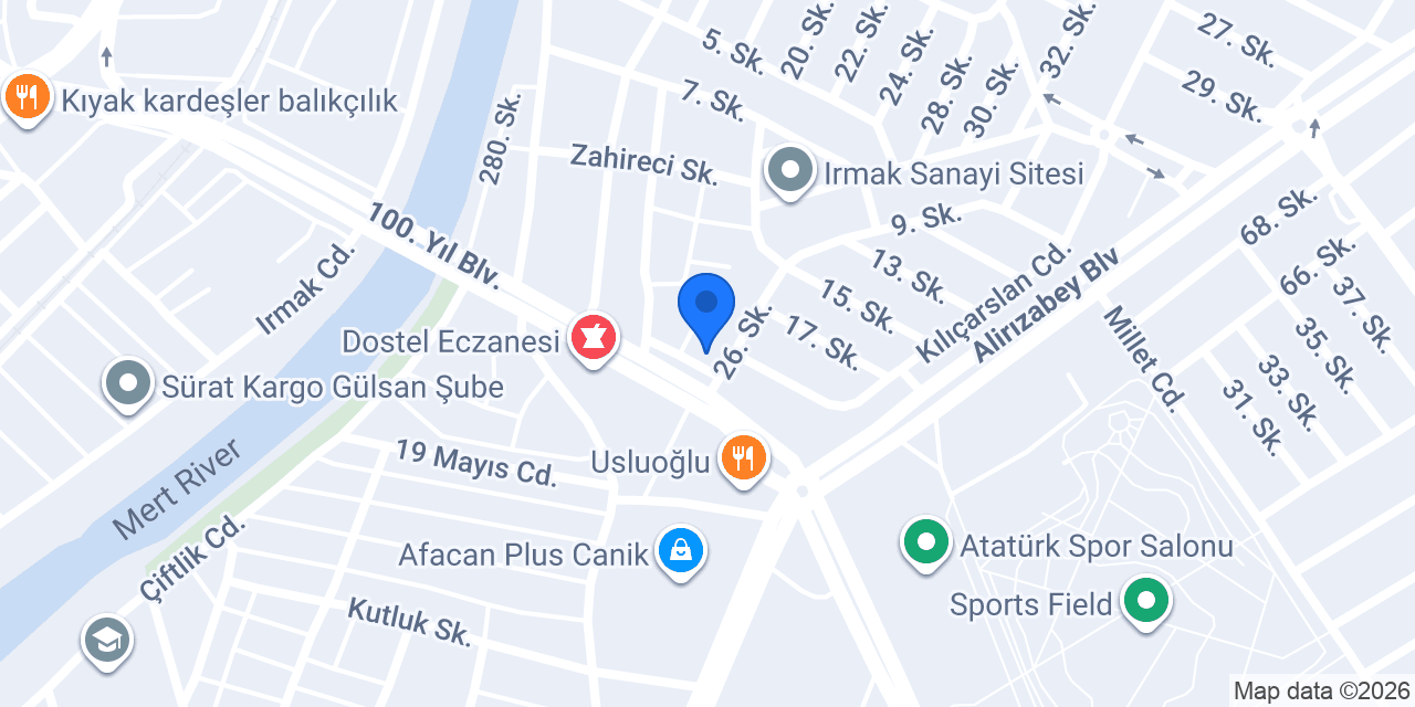 Samsun Lastik konumu