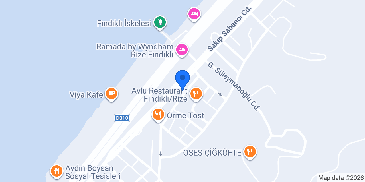 Halkbank Fındıklı Şubesi konumu
