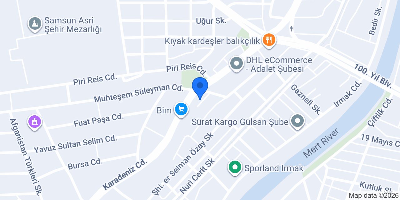 Soft Kaplama SAMSUN konumu
