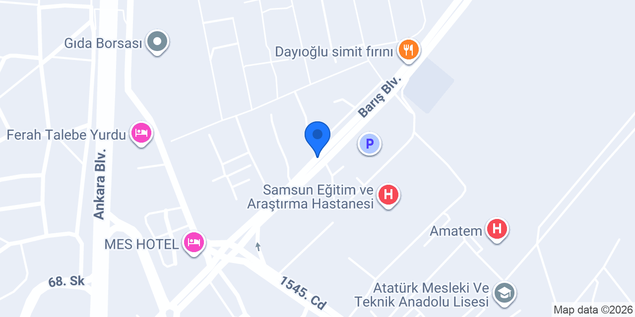 Araştırma Taksi Samsun konumu