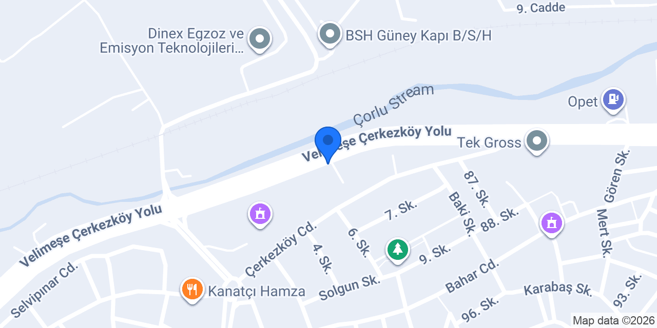 Sema İş Elbiseleri konumu