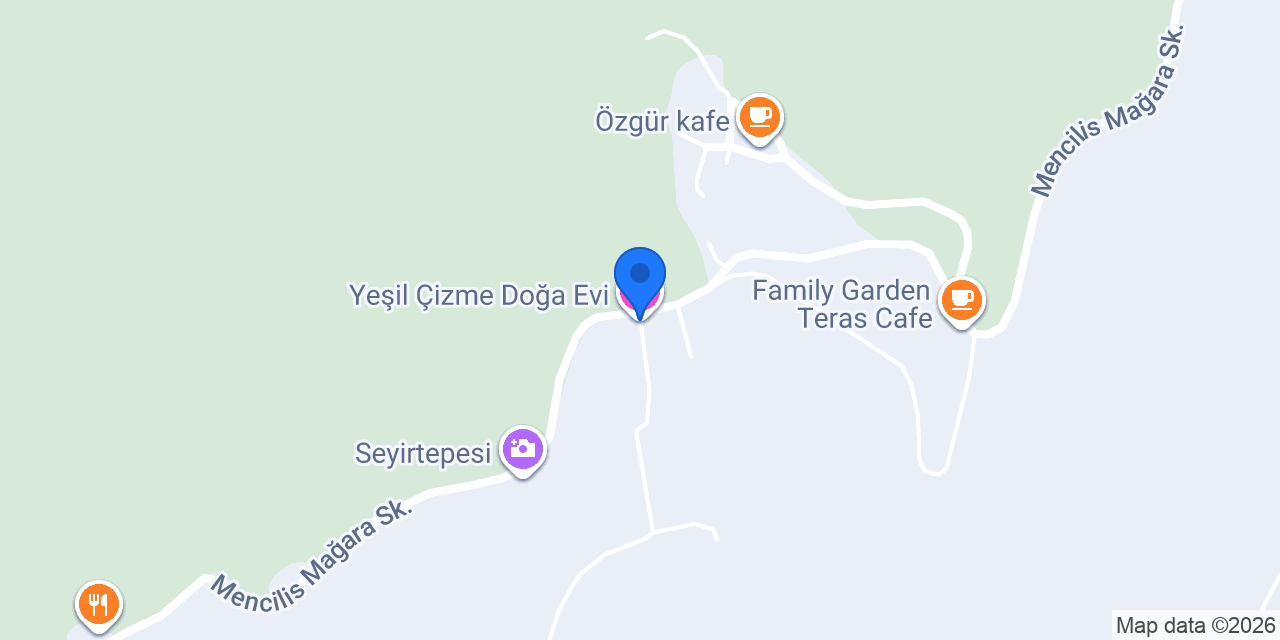Yeşil Çizme Doğa Evi konumu
