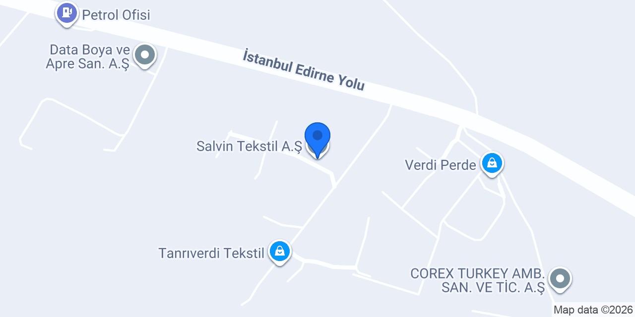 Salvin Tekstil A.Ş. konumu