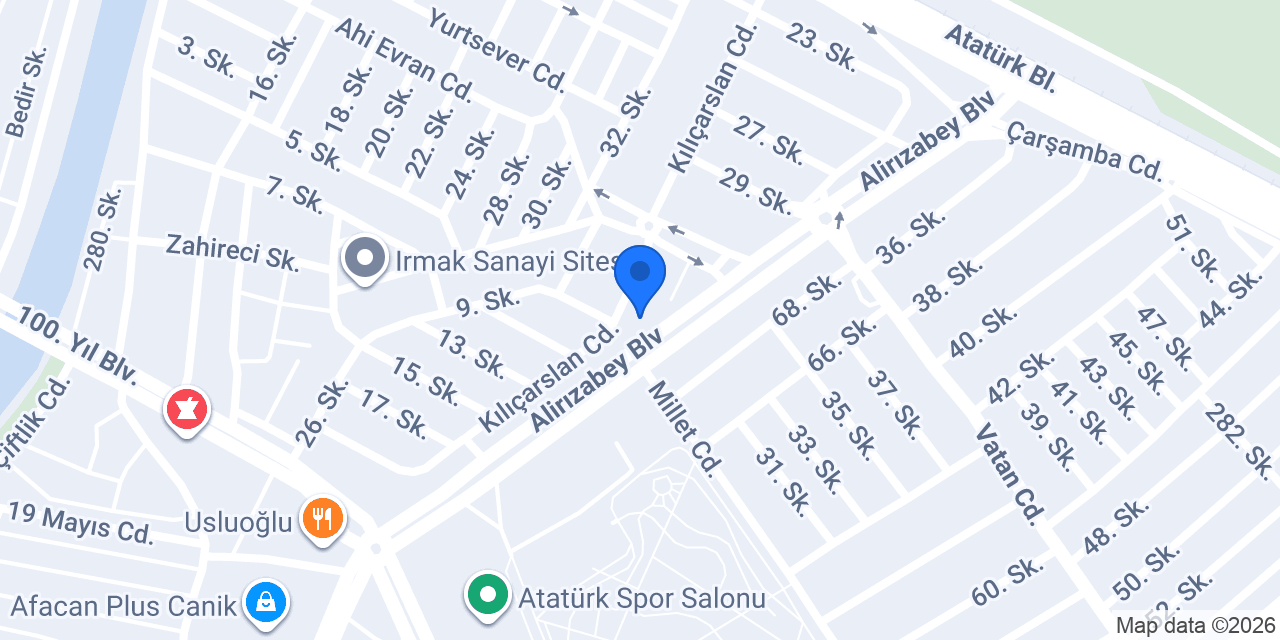 Esmir Oto konumu