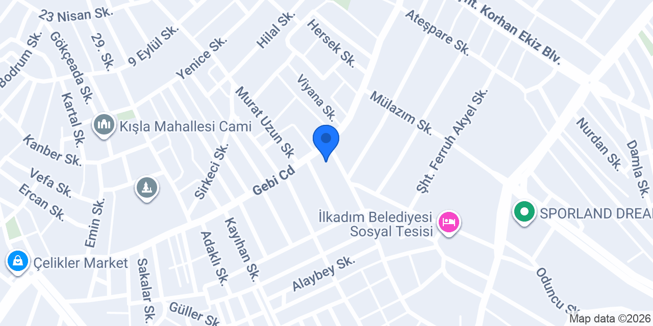İlyasköy Veteriner Muayenehanesi konumu