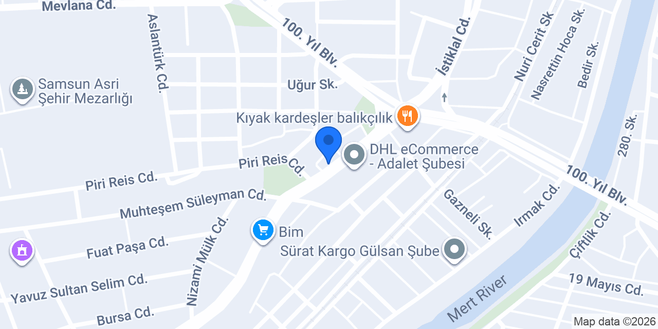 Simetri Eğitim Kurumları - İlkadım YKS Şubesi konumu