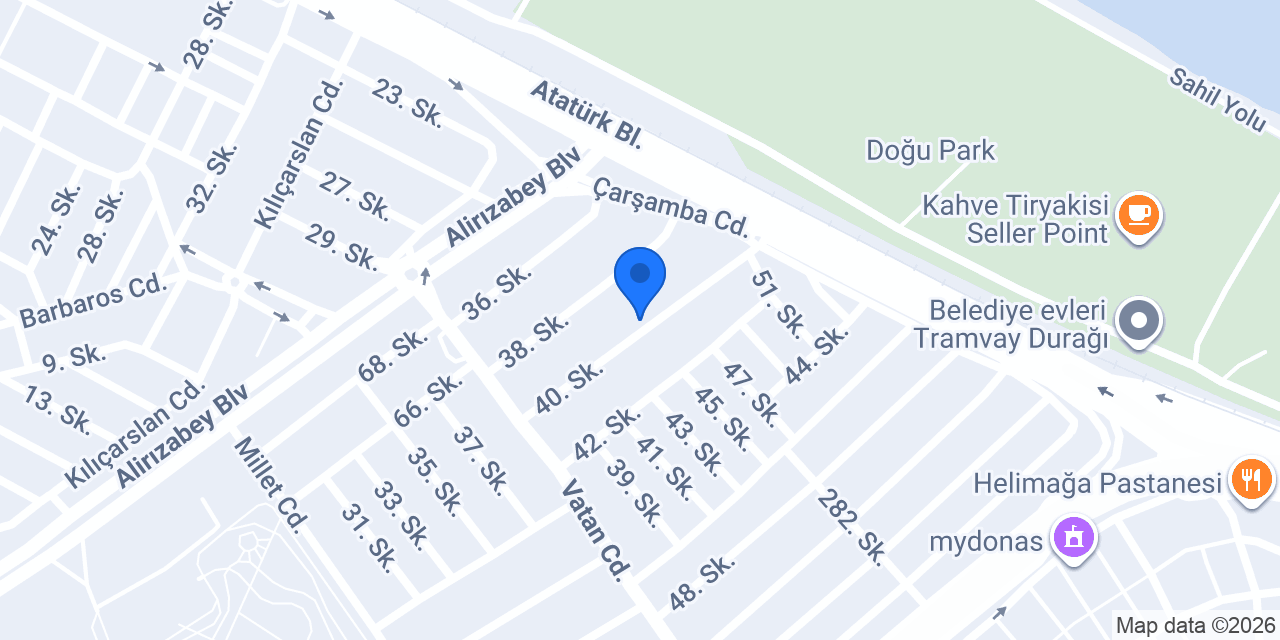 KINALI GRUP OTOMOTİV SAMSUN konumu