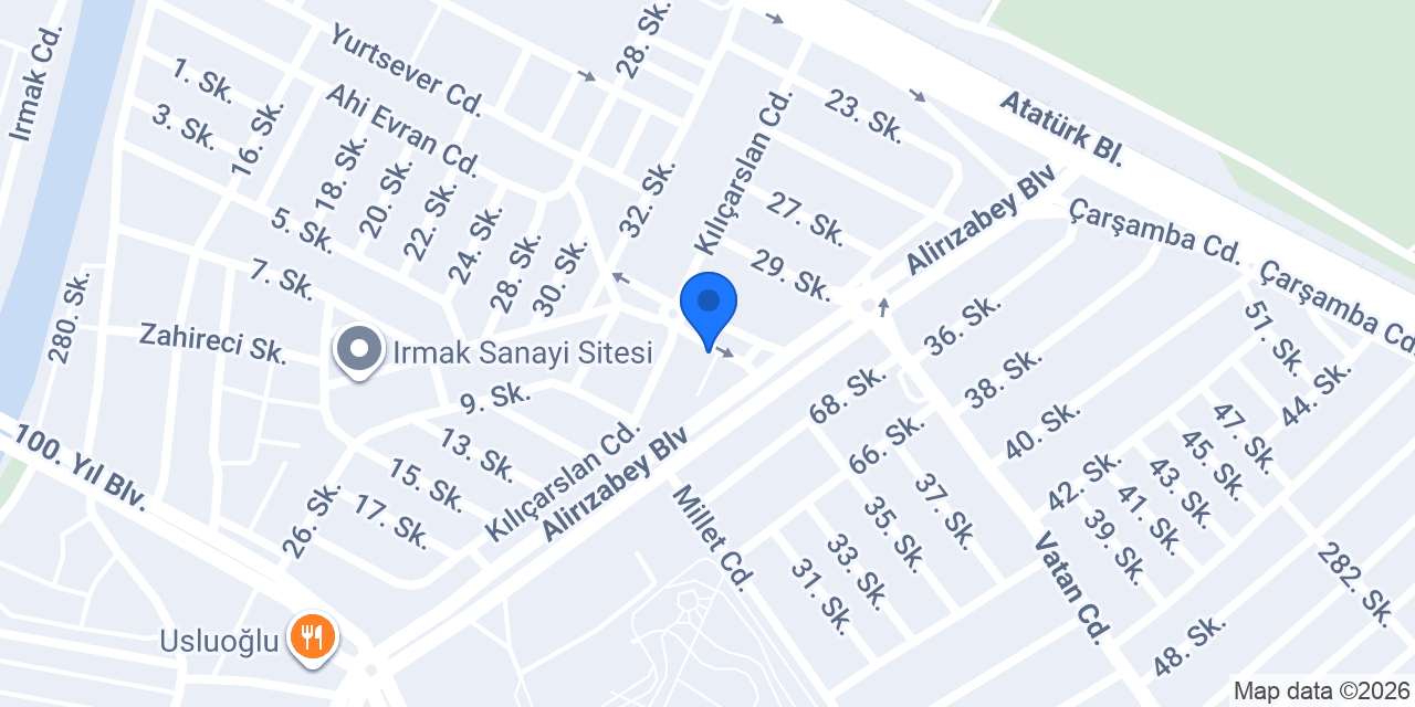 Halkbank Canik Şubesi konumu