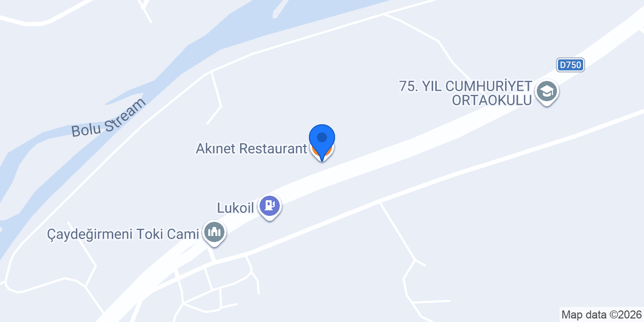Akınet Restaurant konumu