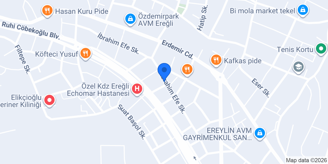 Özel Ereğli Lider Sürücü Kursu konumu
