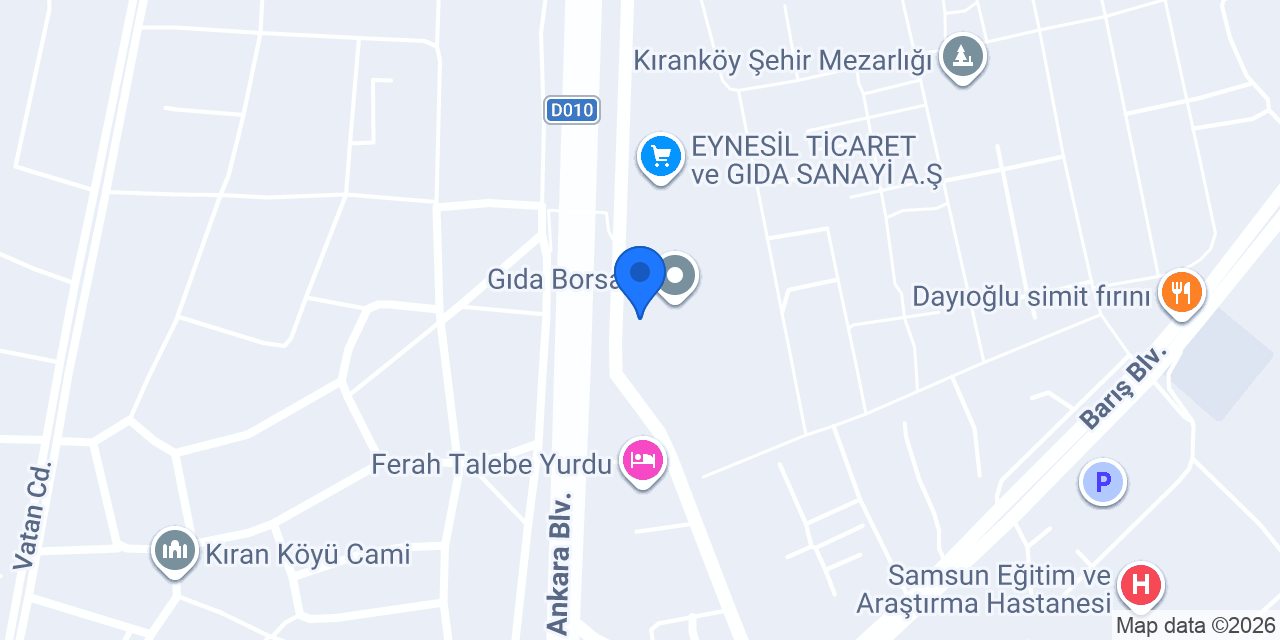 Gürsoy Gıda Mad.Tic.A.Ş konumu