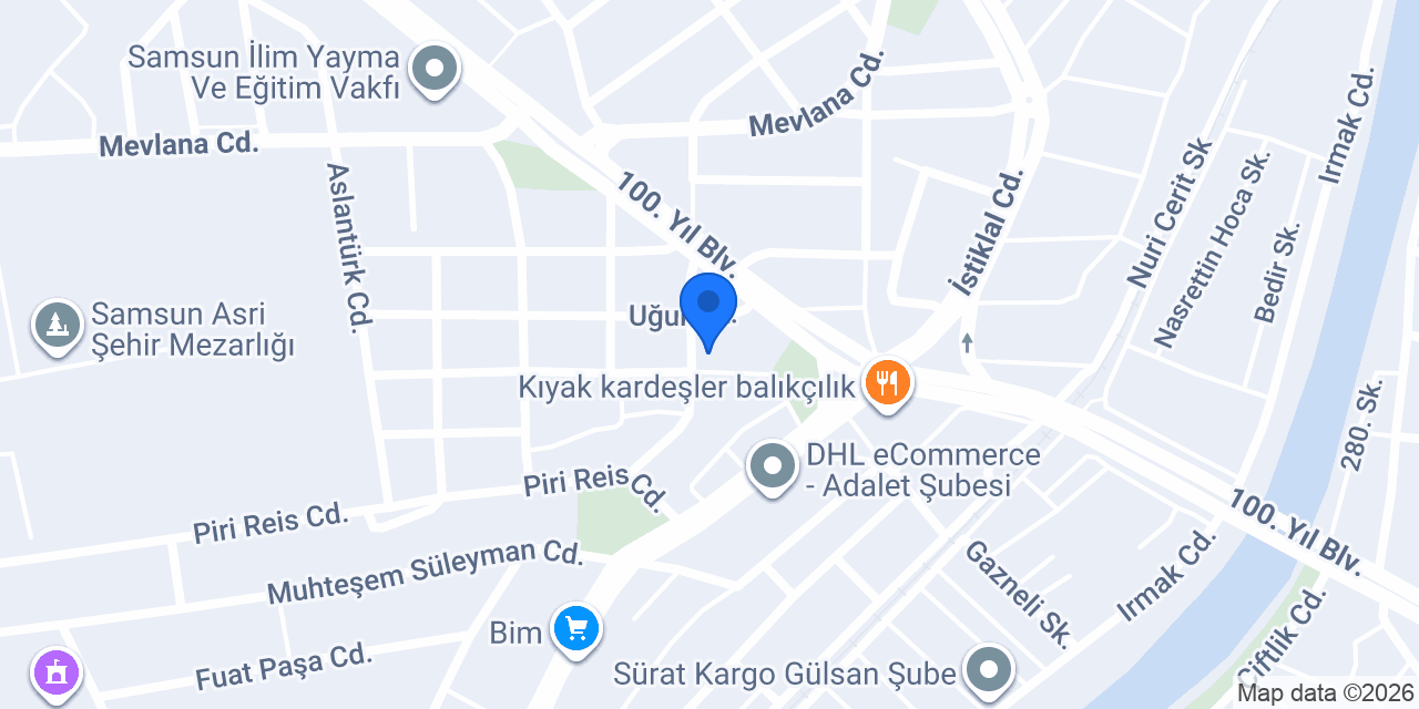 Samsun Aydın Medikal konumu