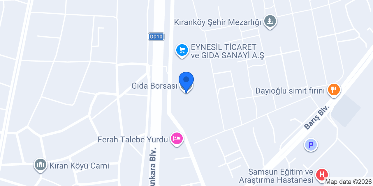 Gıda Borsası konumu