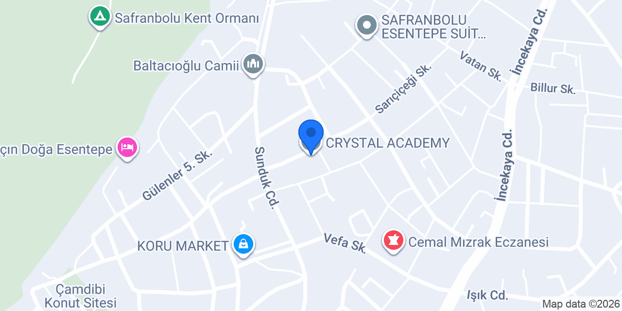 CRYSTAL ACADEMY konumu