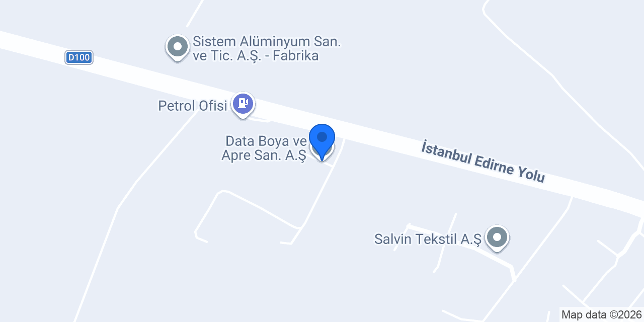 Data Boya ve Apre San. A.Ş. konumu