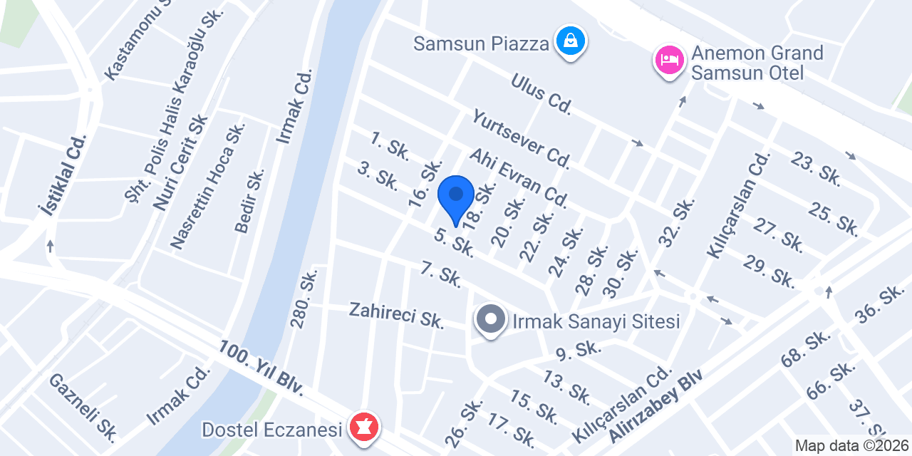Abanoz Mobilya Yapı Dekorasyon konumu